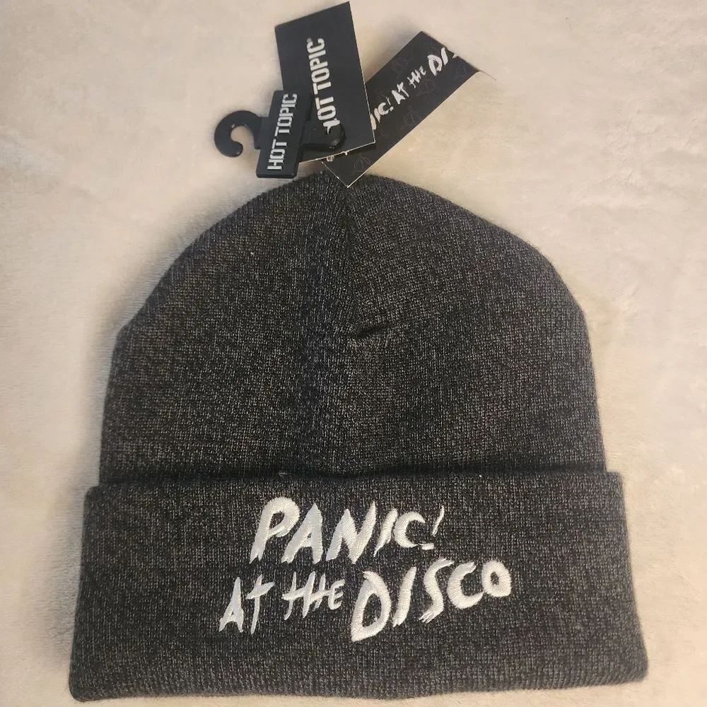 Panic At The Disco Gray Knit Beanie One Size Fits Most New With Tags